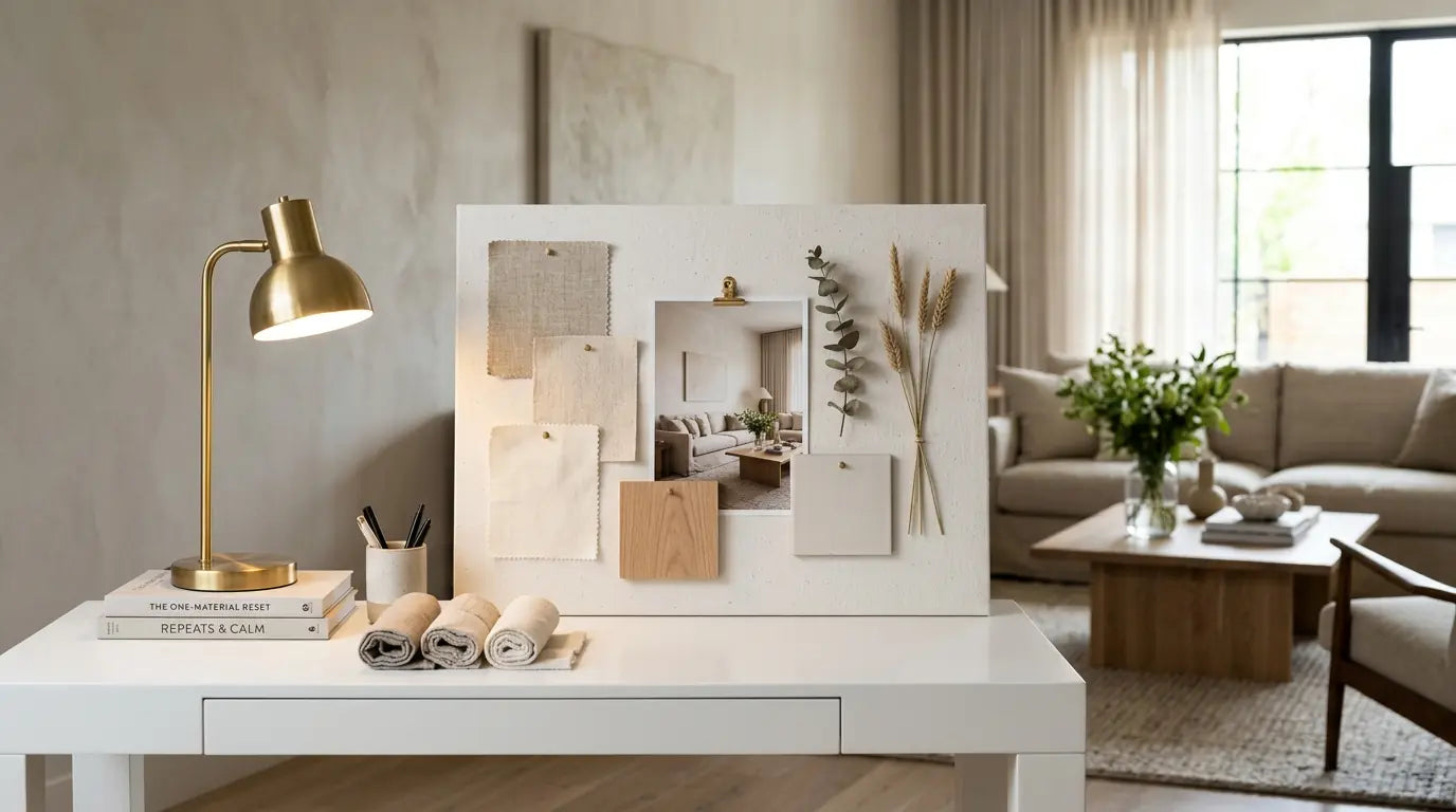 The One-Material Reset: Why Three Repeats Make a Room Feel Calm